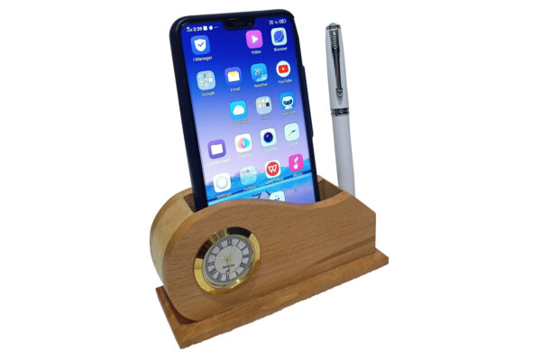 DW-2038 Wooden Mobile Holder with Pen Holder