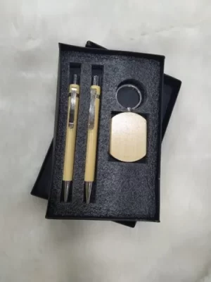 DW-1026P Wooden Pen And Keychain Set