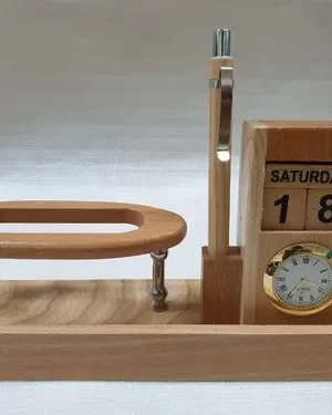 DW-1067 Wooden Mobile Stand With Calendar