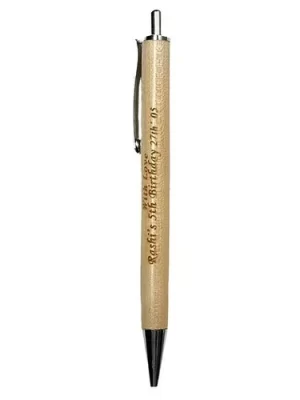 DW-151 Wooden Click Ball Pen