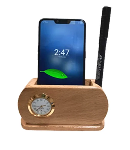 DW-2032 Wooden Table Top Pen Holder
