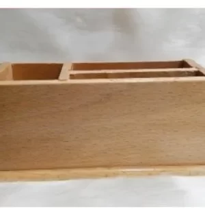 DW-2039-W-O Wooden Pen Stand