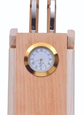 DW-357-P Table Clock Pen Stand