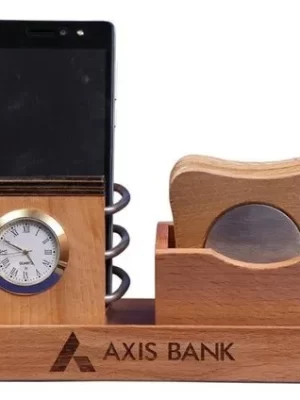 DW-5007 Wooden Mobile Stand With Coasters