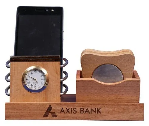 DW-5007 Wooden Mobile Stand With Coasters