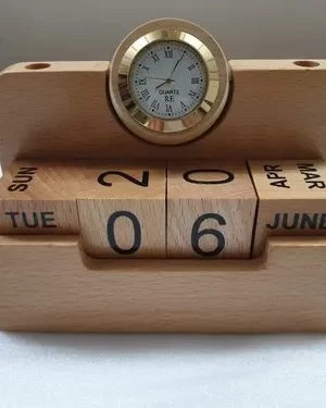 DW-5203W Perpetual Wooden Calendar