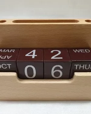 DW-5205 Perpetual Wooden Calendar