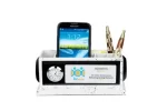 DW2043C Wooden Marble Finish Pen Stand