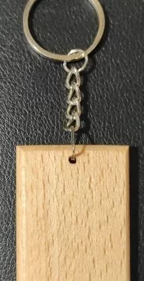 Key-18 Wooden Engraved Keyring
