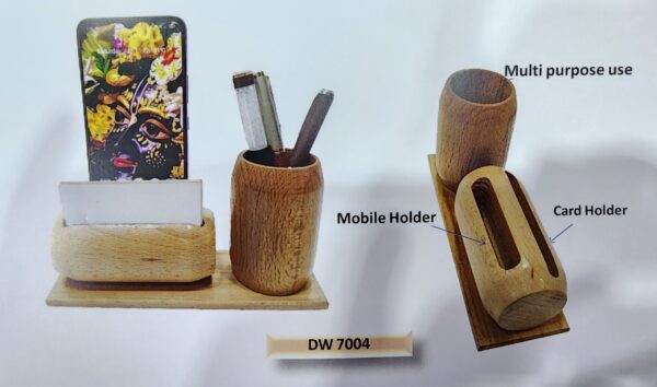 Bamboo Wooden Pen Stand: DW 7004
