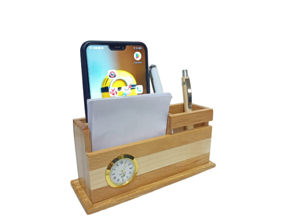 DW 2051 wooden pen stand with name engraved