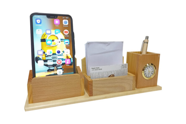 DW 5608 Wooden Engrave Pen Stand
