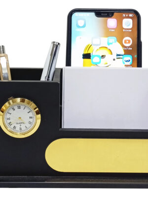 DW-6018 Black Wooden Pen Stand