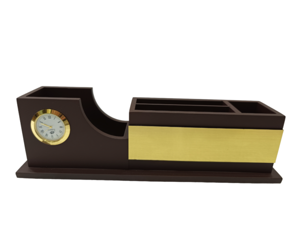 DW-6031 Brown Wooden Multiutility Desktop
