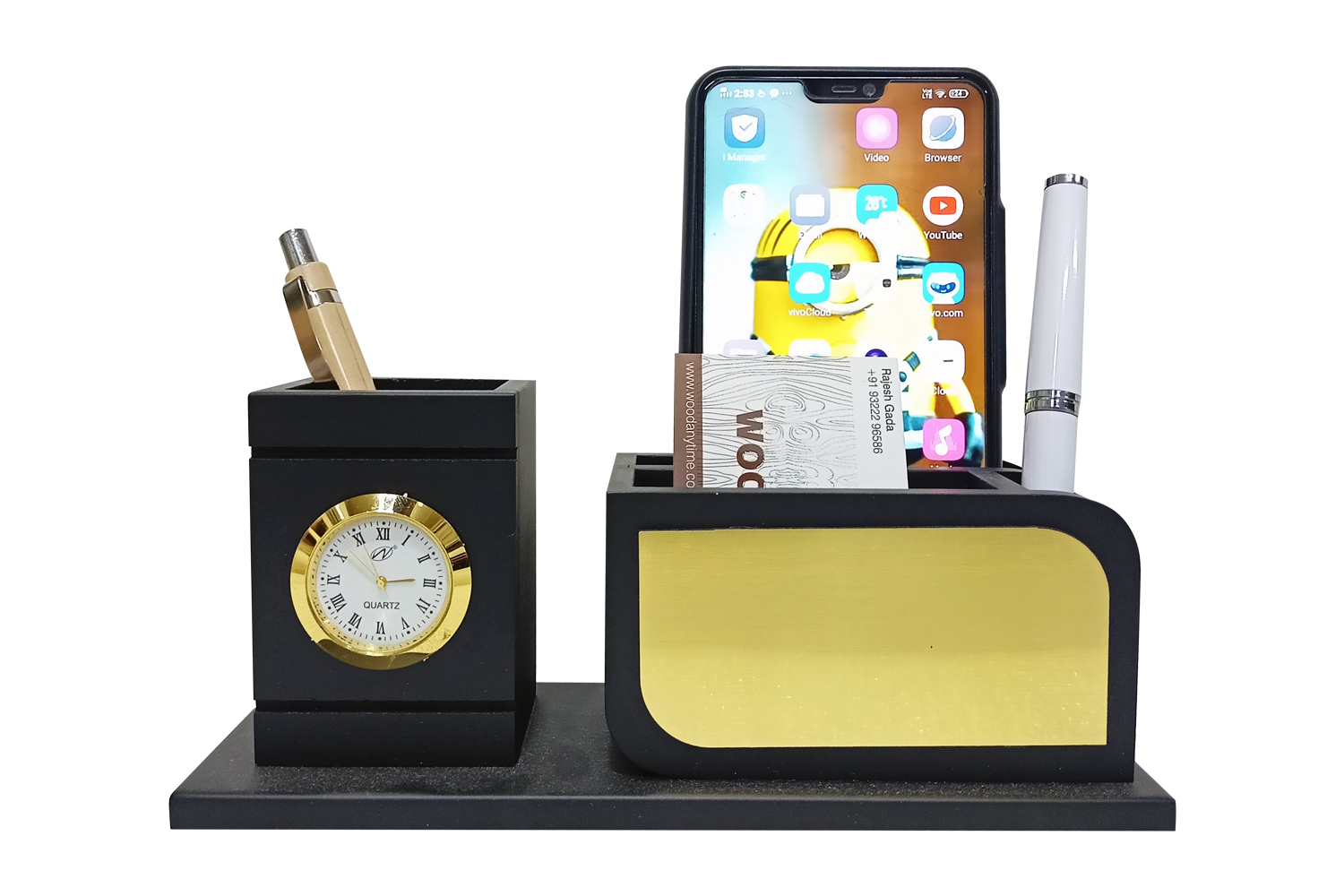 DW-6035 Woodanytime Wooden Pen Stand