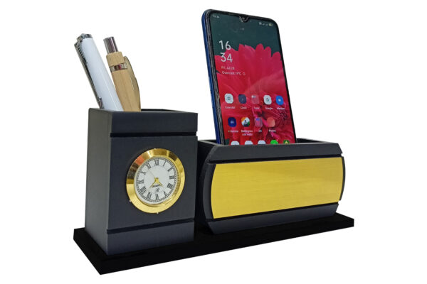 DW-6071 Woodanytime Black Wooden Pen Stand