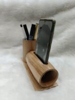Wooden Pen Stand With Mobile Sound Amplifier: DW 7005