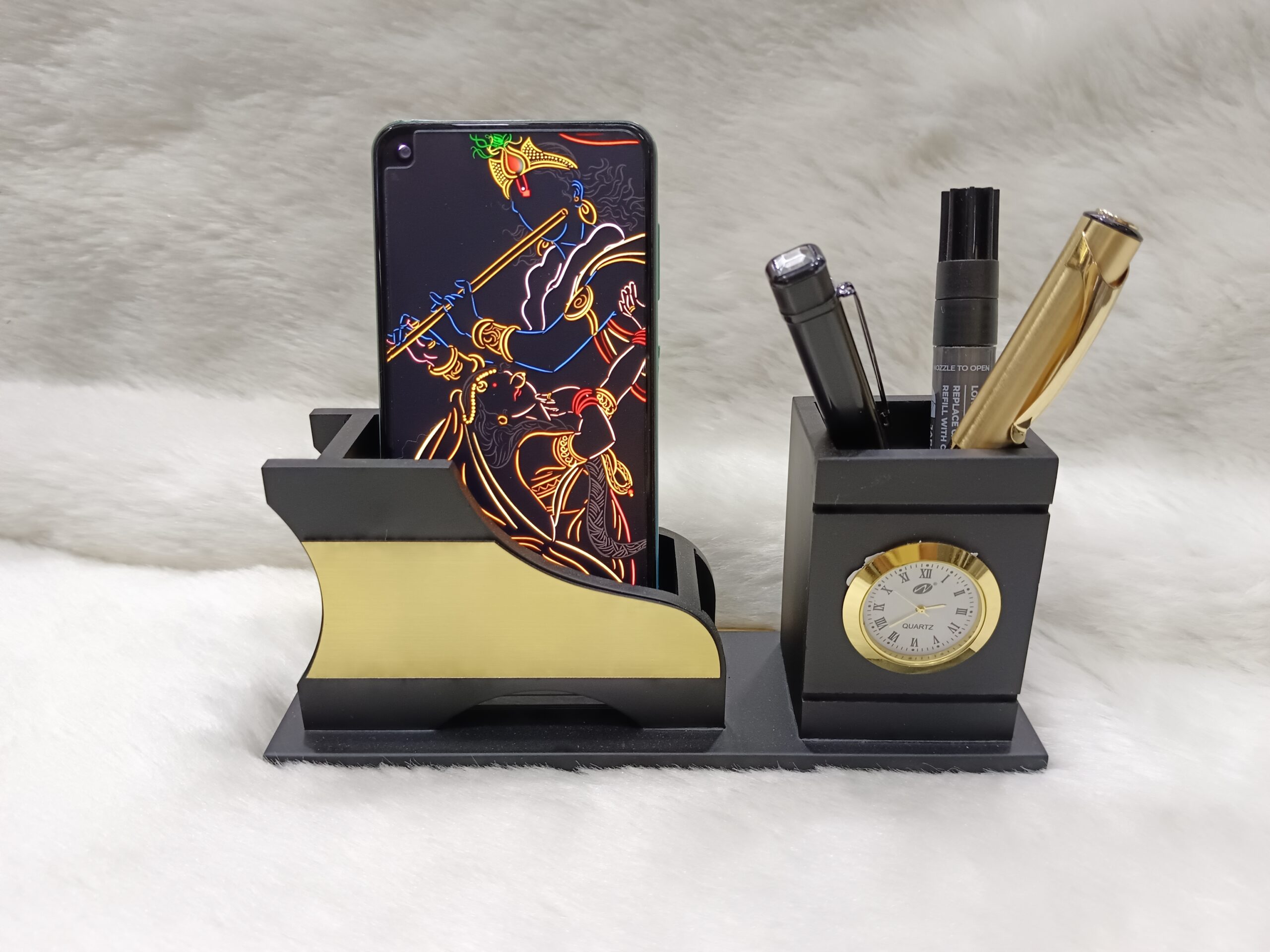 Corporate Wooden Pen Stand