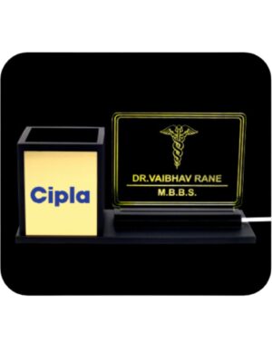 Black Wooden Pen Stand: DW 5010