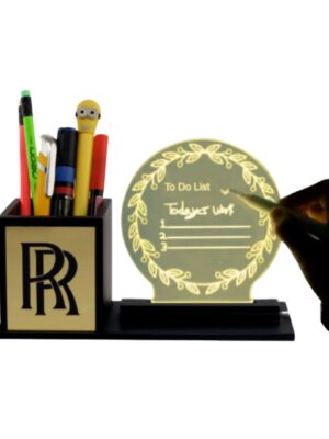 Black Wooden Pen Stand: DW 5010