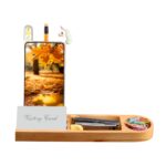 Natural Wooden Pen Stand: DW 8001