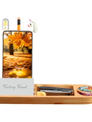 Natural Wooden Pen Stand: DW 8001