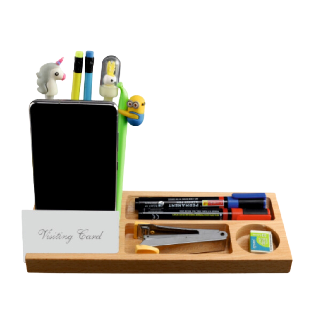 Natural Wooden Pen Stand: DW 8002