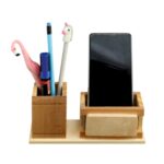 Natural Wooden Pen Stand: DW 5152