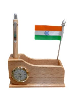 Natural Wooden Pen Stand: DW 2016 F