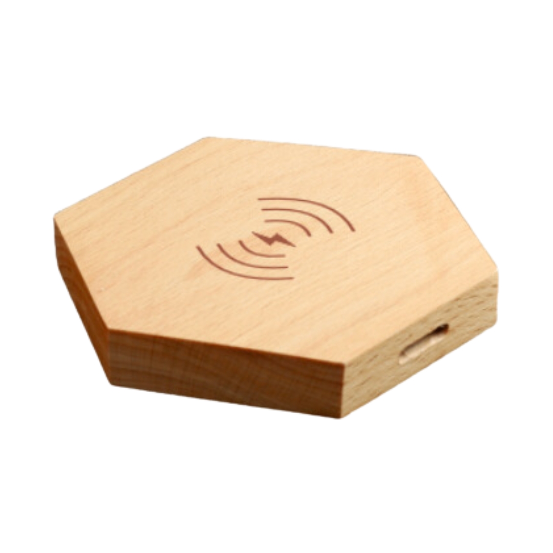 Natural Wooden Wireless Charger: DW 927