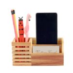 Natural Wooden Pen Stand: DW 5154