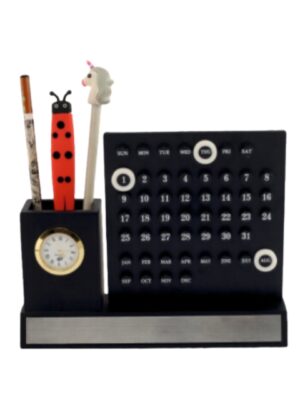 Black Wooden Pen Stand: DW 5001