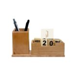 Natural Wooden Pen Stand: DW 5204