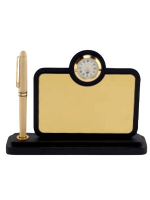 Black Wooden Pen Stand- DW 5064