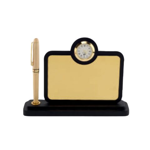 Black Wooden Pen Stand- DW 5064