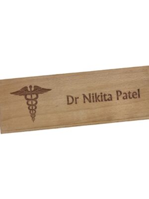 10" x 3" Wooden Name Plate