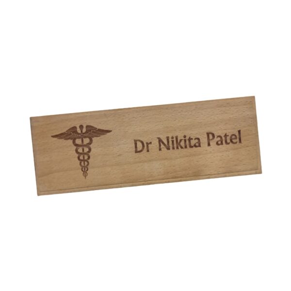 10" x 3" Wooden Name Plate