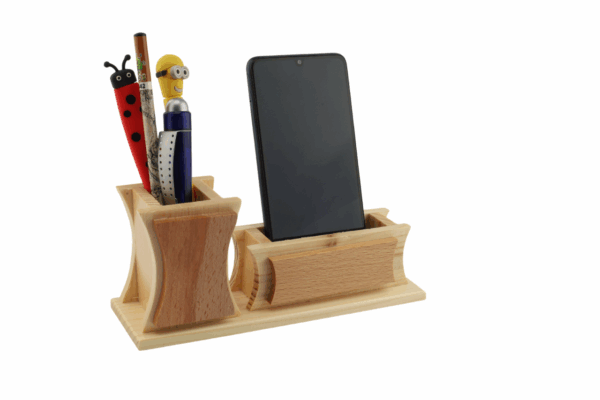 Natural Wooden Pen Stand: DW 5155