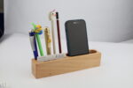 Natural Wooden Pen Stand: DW 5157
