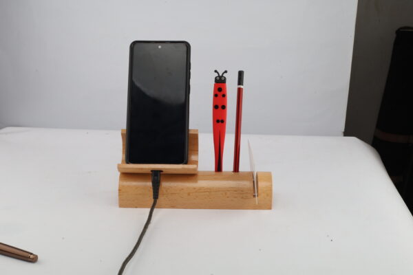 Natural Wooden Bamboo Pen Stand: DW 7002