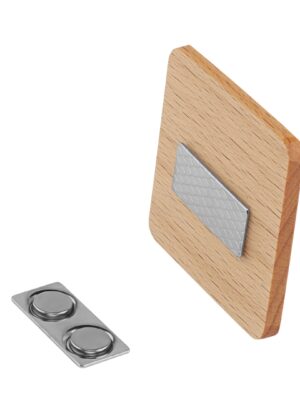 Square Wooden Badge